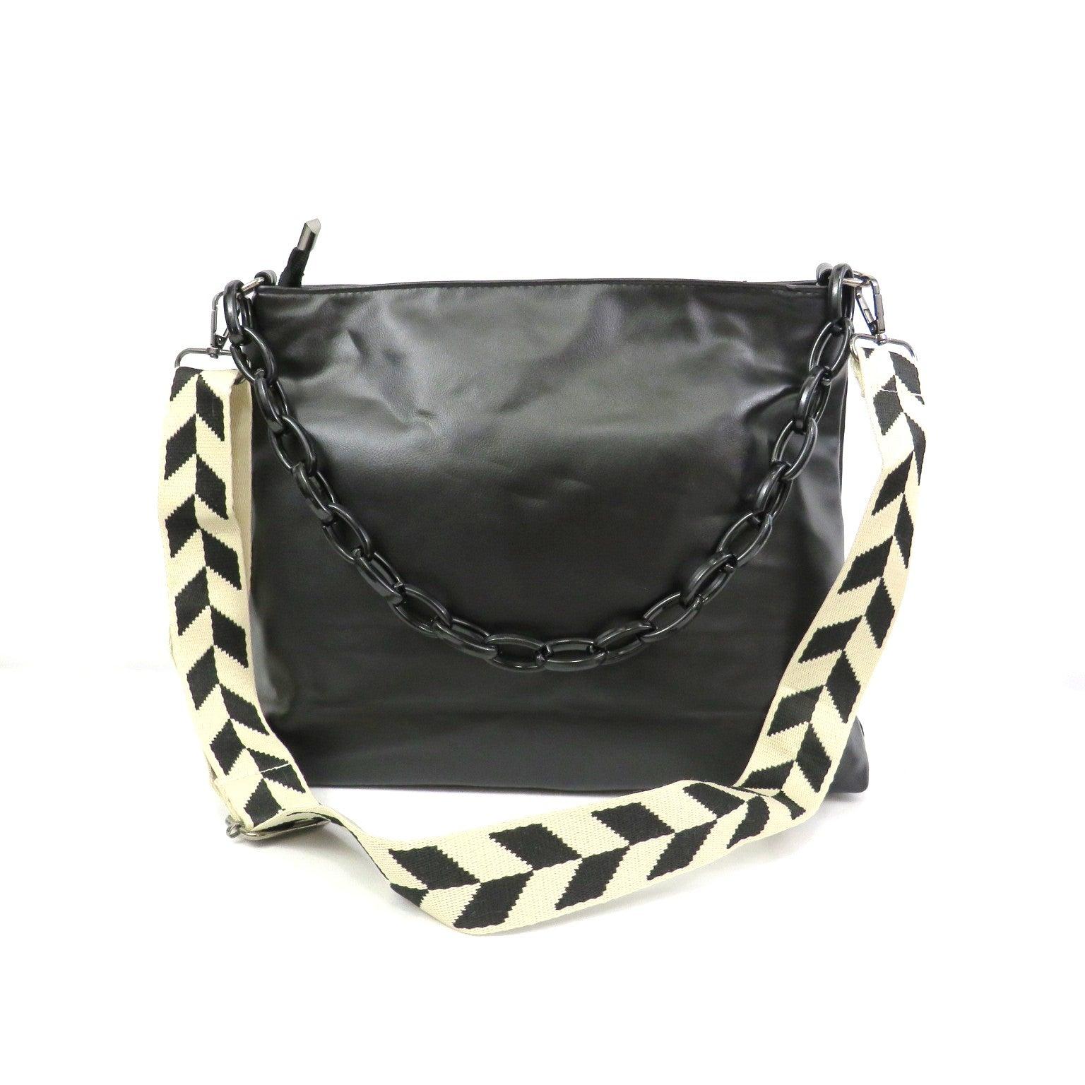 Black Chain Accent Bag - Cocalily