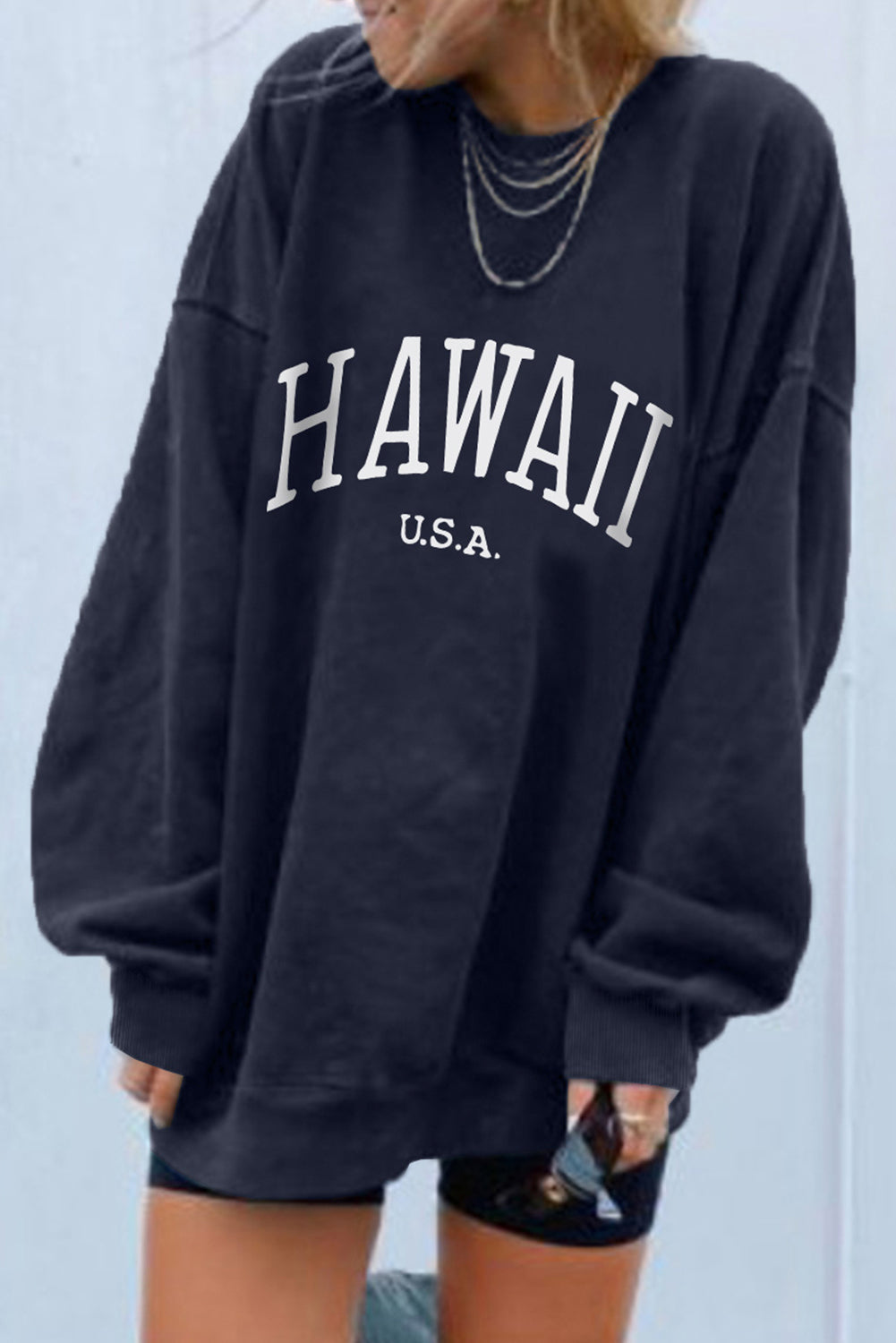Hawaii oversized graphic sweatshirt