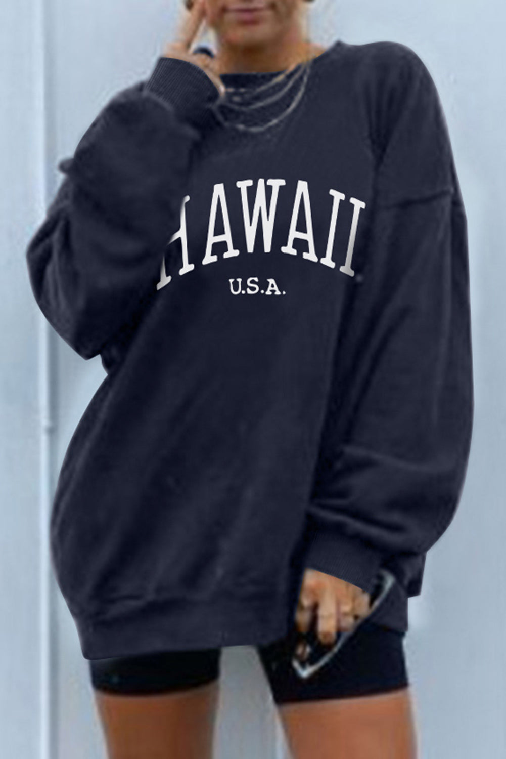 Hawaii oversized graphic sweatshirt