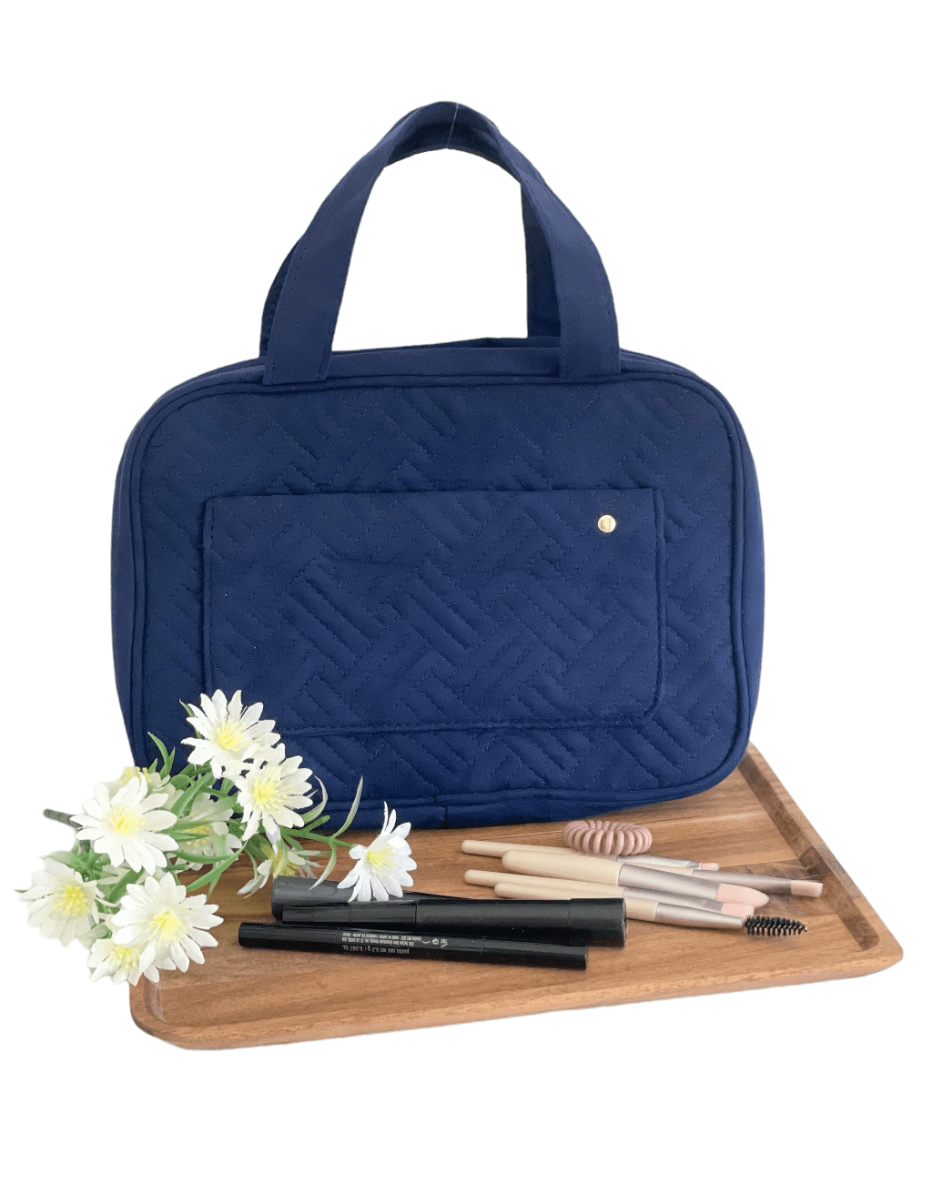Quilted Travel Cosmetic Bag - Cocalily