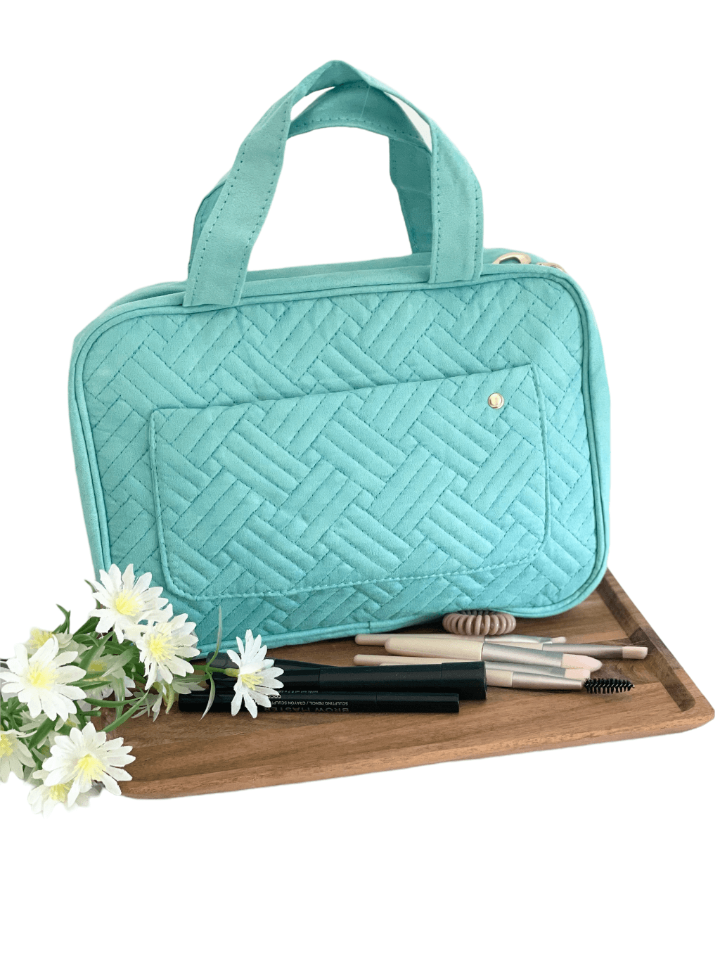 Quilted Travel Cosmetic Bag - Cocalily